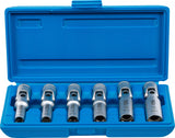 Universal-hylsnyckelsats för tändstift, sexkants | 10 mm (3/8 tum) | 8 - 16 mm | 6 delar. BGS 2990