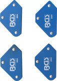 Mini-Magnethållare-sats | 45° - 90° - 135° | 4 delar. BGS 3004