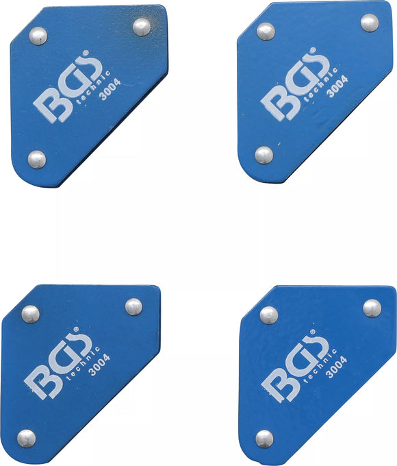 Mini-Magnethållare-sats | 45° - 90° - 135° | 4 delar. BGS 3004