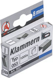 Klammer | Typ 53 | 8 x 11,4 mm | 1000 st.. BGS Diy 3021