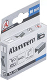 Klammer | Typ 53 | 10 x 11,4 mm | 1000 st.. BGS Diy 3022