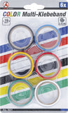 Color Multi-tejp | 19 x 3,5 m | 6 delar. BGS Diy 3024