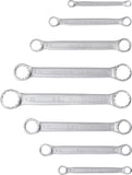 Dubbel-ringnyckel-sats | extra platt | 6 - 22 mm | 8 delar. BGS 30300