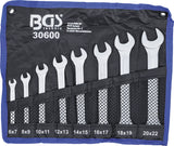 Dubbel U-nyckel-sats | 6 - 22 mm | 8 delar. BGS 30600
