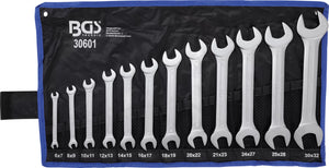 Dubbel U-nyckel-sats | 6 - 32 mm | 12 delar. BGS 30601