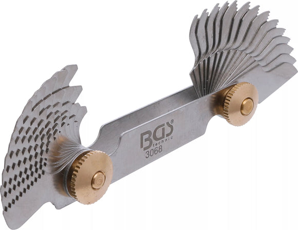 Gängschablon | 28 blad | Whitworth 4G - 62G. BGS 3068