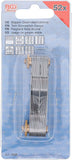 Dubbel-gängschablon, 52 blad | Metrisk 0,25 - 6,0 mm, Whitworth 4G - 62G. BGS 3069