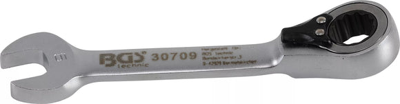 Spärring-U-nyckel | kort | med omkastare | 9 mm. BGS 30709