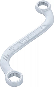 S-Form Dubbel-ringnyckel Tolvkant | 12 x 13 mm. BGS 30742