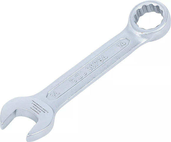 U-ringnyckel, extra kort | 14 mm. BGS 30764