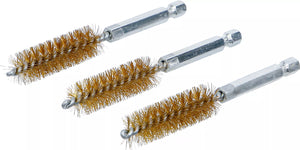 Mässingsborste | 14 mm | 6,3 mm (1/4") | 3-delig. BGS 3078-14-M