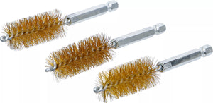 Mässingsborste | 19 mm | 6,3 mm (1/4") | 3-delig. BGS 3078-19-M