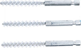 Nylonborste | 8 mm | 6,3 mm (1/4") | 3-delig. BGS 3078-8-N