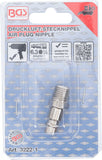 Tryckluft-Sticknippel | 6,3 mm (1/4") yttre gänga. BGS 3222-1