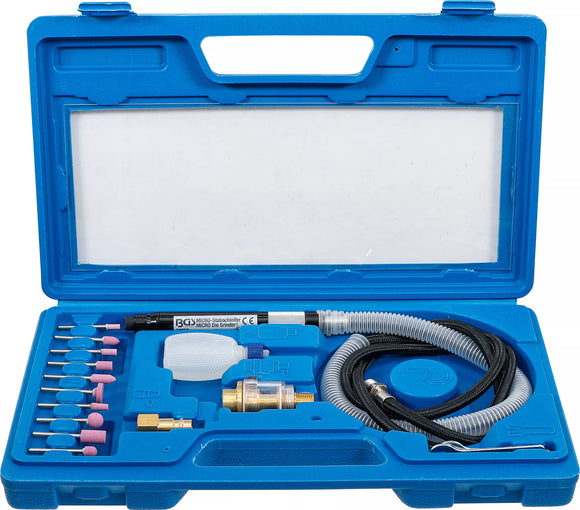 Tryckluft-micro-stavslip-sats | 17 delar. BGS 3249