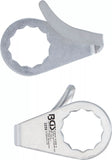 Reservkniv, halvrund | för BGS 3218 & 9291 | 2 x 36 mm | 2 delar. BGS 3258