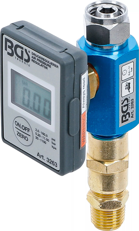 Tryckregulator för kompressorer | 0,275 - 11 bar. BGS 3263