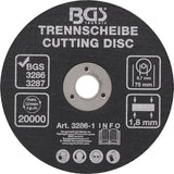 Kapskiva | Ø 75 x 1,8 x 9,7 mm. BGS 3286-1