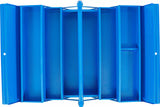 Verktygslåda i metall | tom | 420 x 200 x 200 mm | 5 fack. BGS 33000