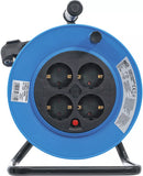 Kabeltrumma | 15 m | 3 x 1,5 mm² | 4 uttag | IP 20 | 3000 W. BGS 3360