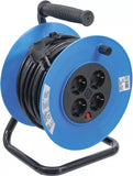 Kabeltrumma | 25 m | 3 x 1,5 mm² | 4 uttag | IP 20 | 3000 W. BGS 3361