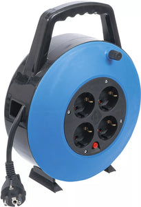 Kabelbox | 10 m | 3 x 1,5 mm² | 4 uttag | IP 20 | 3000 W. BGS Diy 3363