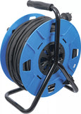 Kabeltrumma | 50 m | 3 x 1,5 mm² | 4 uttag med lock | IP 44 | 3500 W. BGS 3378