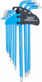 Vinkelnyckel-sats | T-Profil (för Torx) / T-Profil (för Torx) med borrning T10 - T50 | 9 delar. BGS 35105