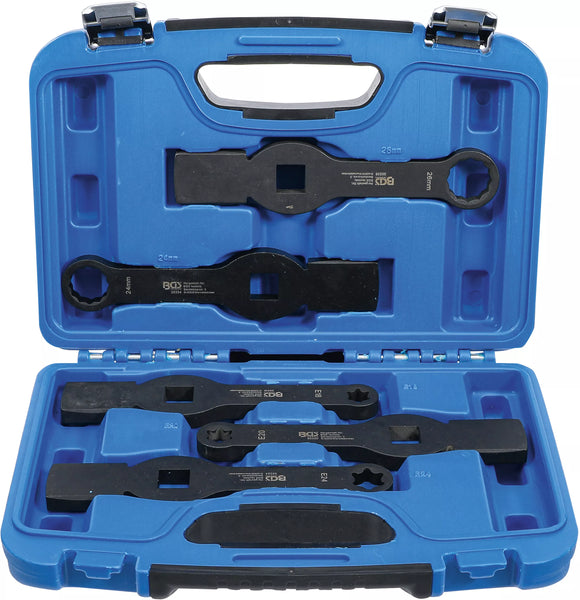 Slagringnyckel-sats | tolvkant | E-Profil (för Torx) | 5 delar. BGS 35310