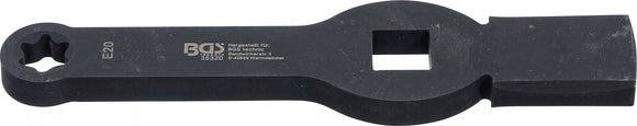 Slag-ringnyckel | E-profil (för Torx) | med 2 slagytor | E20. BGS 35320