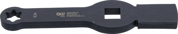 Slag-ringnyckel | E-profil (för Torx) | med 2 slagytor | E24. BGS 35324
