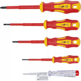 VDE-Elektriker-Skruvmejsel-sats | Spår/krysspår | 5 delar. BGS Diy 35815