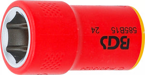 VDE-hylsa sexkant | 10 mm (3/8") | 15 mm. BGS 35875