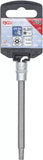 Bit-Insats | Längd 100 mm | 6,3 mm (1/4") | T-Profil (för Torx) med borrning T30. BGS 4203
