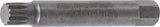 Bit | Längd 75 mm | Yttre sexkant 12,5 mm (1/2") | Inre mångtandad (för XZN) M10. BGS 4246-M10