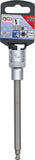 Bit-Insats | Längd 140 mm | 12,5 mm (1/2") | Inre sexkant med kulhuvud 6 mm. BGS 4258-6