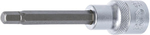 Bit-Insats | Längd 100 mm | 12,5 mm (1/2") | Inre sexkant 7 mm. BGS 4262