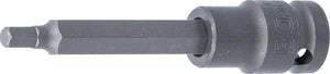 Kraft-Bit-Insats | Längd 100 mm | 12,5 mm (1/2") | Inre sexkant 6 mm. BGS 4286