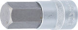 Bit-Insats | Längd 70 mm | 12,5 mm (1/2") | Inre sexkant 22 mm. BGS 4295