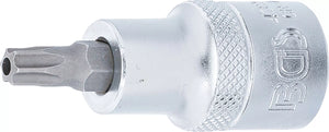 Bit-Insats | 12,5 mm (1/2") | T-Profil (för Torx) med borning T40. BGS 4326