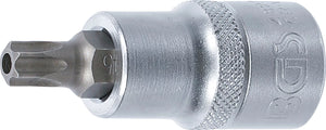 Bit-Insats | 12,5 mm (1/2") | T-Profil (för Torx) med borning T45. BGS 4327