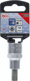 Bit-Insats | 12,5 mm (1/2") | T-Profil (för Torx) med borning T50. BGS 4328