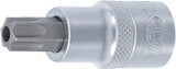 Bit-Insats | 12,5 mm (1/2") | T-Profil (för Torx) med borning T55. BGS 4329