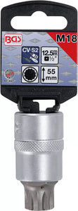 Bit-Insats | 12,5 mm (1/2") | Inre mångtandad (för XZN) M18. BGS 4347