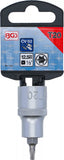 Bit-Insats | 12,5 mm (1/2") | T-Profil (för Torx) T20. BGS 4369
