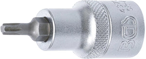 Bit-Insats | 12,5 mm (1/2") | T-Profil (för Torx) T25. BGS 4370