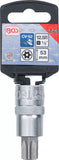 Bit-Insats | 12,5 mm (1/2") | T-Profil (för Torx) med borning T60. BGS 4376