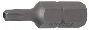 Bit | Längd 30 mm | Yttre sexkant 8 mm (5/16") | T-Profil (för Torx) med borrning T20. BGS 4420