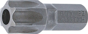 Bit | Längd 30 mm | Yttre sexkant 8 mm (5/16") | T-Profil (för Torx) med borrning T55. BGS 4455