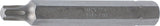 Bit | Längd 75 mm | Yttre sexkant 10 mm (3/8") | T-Profil (för Torx) T40. BGS 4572
